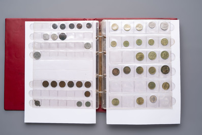 A large collection of 614 international coins, incl. coins from Germany, Norway, USA, UK, etc.
