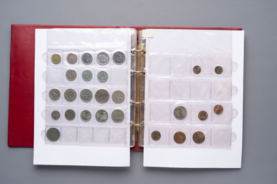 A large collection of 614 international coins, incl. coins from Germany, Norway, USA, UK, etc.