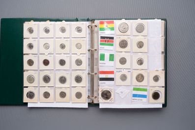 A large collection of 614 international coins, incl. coins from Germany, Norway, USA, UK, etc.