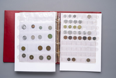 A large collection of 614 international coins, incl. coins from Germany, Norway, USA, UK, etc.