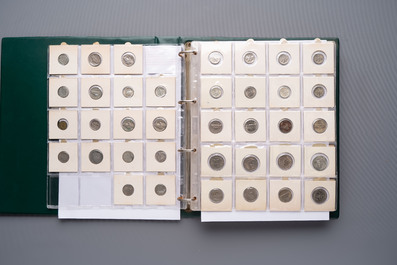 A large collection of 614 international coins, incl. coins from Germany, Norway, USA, UK, etc.