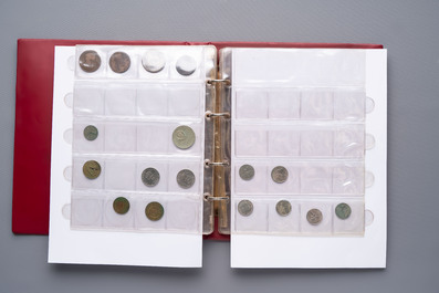 A large collection of 614 international coins, incl. coins from Germany, Norway, USA, UK, etc.