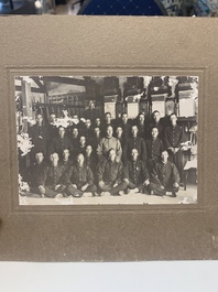 A group of 18 Japanese photographs depicting military, academic, and personal subjects, early 20th C.