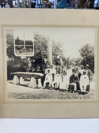A group of 18 Japanese photographs depicting military, academic, and personal subjects, early 20th C.