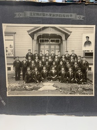 A group of 18 Japanese photographs depicting military, academic, and personal subjects, early 20th C.