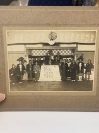 A group of 18 Japanese photographs depicting military, academic, and personal subjects, early 20th C.