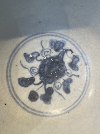 A collection of ten Chinese blue and white bowls, Ming