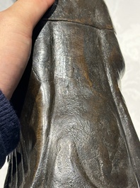 A Chinese bronze figure of a standing Guanyin, Ming