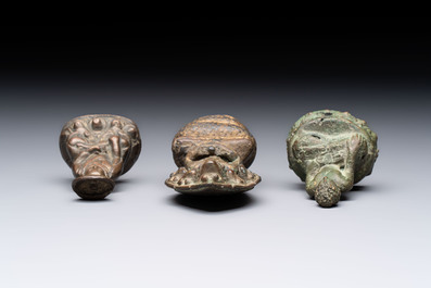 Five bronze figures of deities, Southeast Asia, 19th C. and earlier