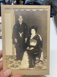 A group of 18 Japanese photographs depicting military, academic, and personal subjects, early 20th C.