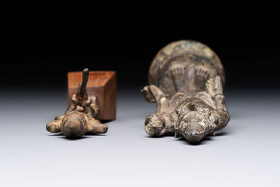 Five bronze figures of deities, Southeast Asia, 19th C. and earlier