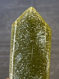 Three Chinese green nephrite jade ceremonial blades, possibly Shang, 12th C. B.C.