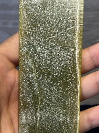 Three Chinese green nephrite jade ceremonial blades, possibly Shang, 12th C. B.C.