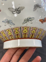 A Chinese famille rose 'butterfly' vase, Guangxu mark and of the period