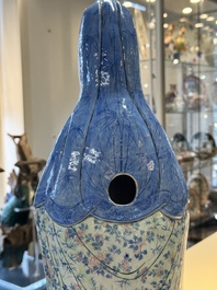 A fine and large Chinese famille rose Guanyin, Jiaqing
