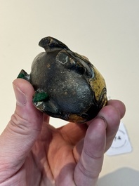 An extremely rare and fine Chinese gilt-bronze tortoise-form water dropper and cover, Song
