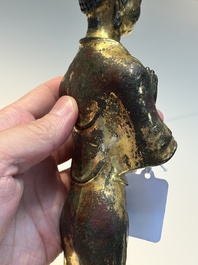 A fine Chinese gilt-bronze standing Buddha, Dali Kingdom, Yunnan, 11/12th C.