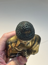 A fine Chinese gilt-bronze standing Buddha, Dali Kingdom, Yunnan, 11/12th C.
