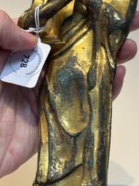 A fine Chinese gilt-bronze standing Buddha, Dali Kingdom, Yunnan, 11/12th C.