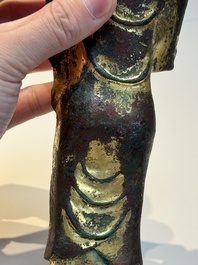 A fine Chinese gilt-bronze standing Buddha, Dali Kingdom, Yunnan, 11/12th C.