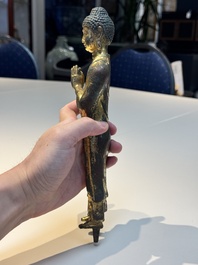A fine Chinese gilt-bronze standing Buddha, Dali Kingdom, Yunnan, 11/12th C.