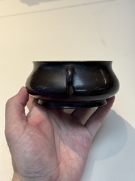 A fine Chinese bronze censer, Yu Tang Jing Wan 玉堂精玩 mark, 17/18th C.