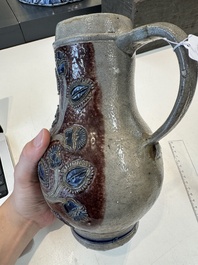 A Westerwald stoneware jug, Germany, 17th C.