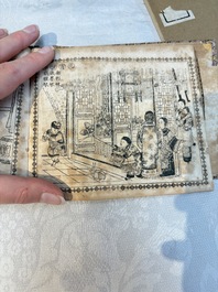 'Sketches of Confucius 聖跡圖' and 'Grand Panorama of Shanghai's Famous Courtesans 增廣海上名花月影大觀', Republic