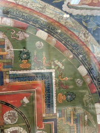 Two Tibetan thangkas, 19th C.