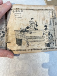 'Sketches of Confucius 聖跡圖' and 'Grand Panorama of Shanghai's Famous Courtesans 增廣海上名花月影大觀', Republic