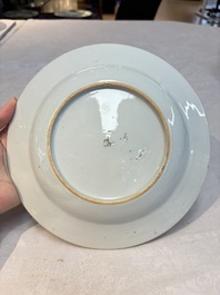 Eight Chinese famille rose plates with birds, Yongzheng/Qianlong