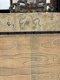 In the manner of Qiu Ying 仇英 (1494-1552): 'Festival in Chinese Garden', ink and colour on silk, 17/18th C.
