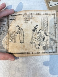 'Sketches of Confucius 聖跡圖' and 'Grand Panorama of Shanghai's Famous Courtesans 增廣海上名花月影大觀', Republic