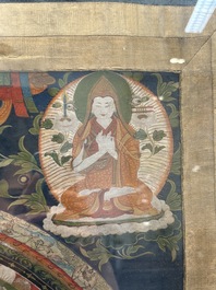 Two Tibetan thangkas, 19th C.