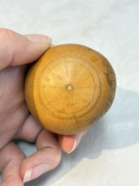 Six Chinese gourd cricket cages and seven carved gourds, 20th C.