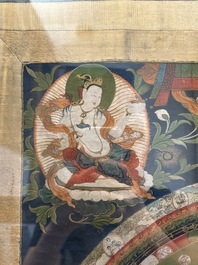 Two Tibetan thangkas, 19th C.