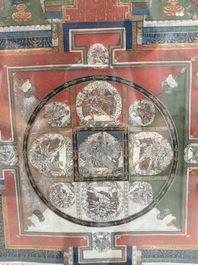 Two Tibetan thangkas, 19th C.