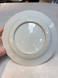 Eight Chinese famille rose plates with birds, Yongzheng/Qianlong