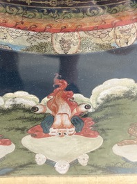 Two Tibetan thangkas, 19th C.