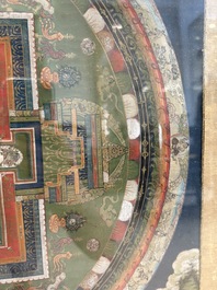 Two Tibetan thangkas, 19th C.
