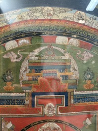 Two Tibetan thangkas, 19th C.