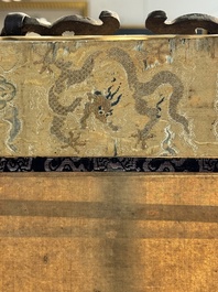 In the manner of Qiu Ying 仇英 (1494-1552): 'Festival in Chinese Garden', ink and colour on silk, 17/18th C.