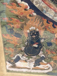 Two Tibetan thangkas, 19th C.