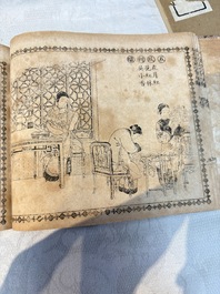 'Sketches of Confucius 聖跡圖' and 'Grand Panorama of Shanghai's Famous Courtesans 增廣海上名花月影大觀', Republic