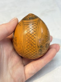 Six Chinese gourd cricket cages and seven carved gourds, 20th C.