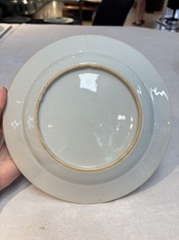 Eight Chinese famille rose plates with birds, Yongzheng/Qianlong
