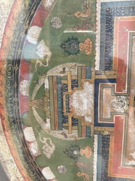 Two Tibetan thangkas, 19th C.