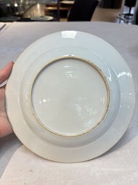 Eight Chinese famille rose plates with birds, Yongzheng/Qianlong