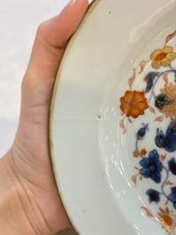 A Chinese Imari-style armorial plate with the arms of Page for the English market, Kangxi, ca. 1718