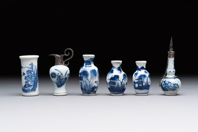 18 Chinese blue and white wares, Kangxi and later